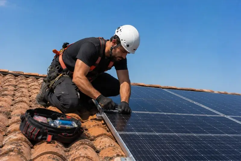 Maintenance et monitoring de panneaux solaires à Préchacq-les-Bains